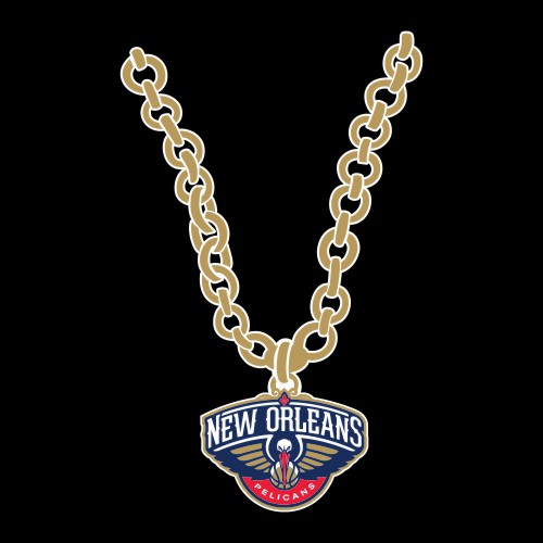 New Orleans Pelicans Necklace logo iron on paper